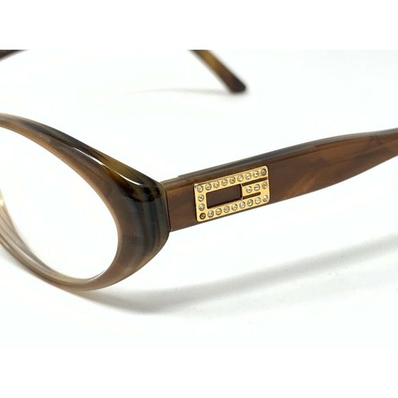 Gucci Eyeglasses Frame GG 2559 / STRASS 517 5T7 52 [] 15 Gold Logo Rhinestones - Picture 4 of 12